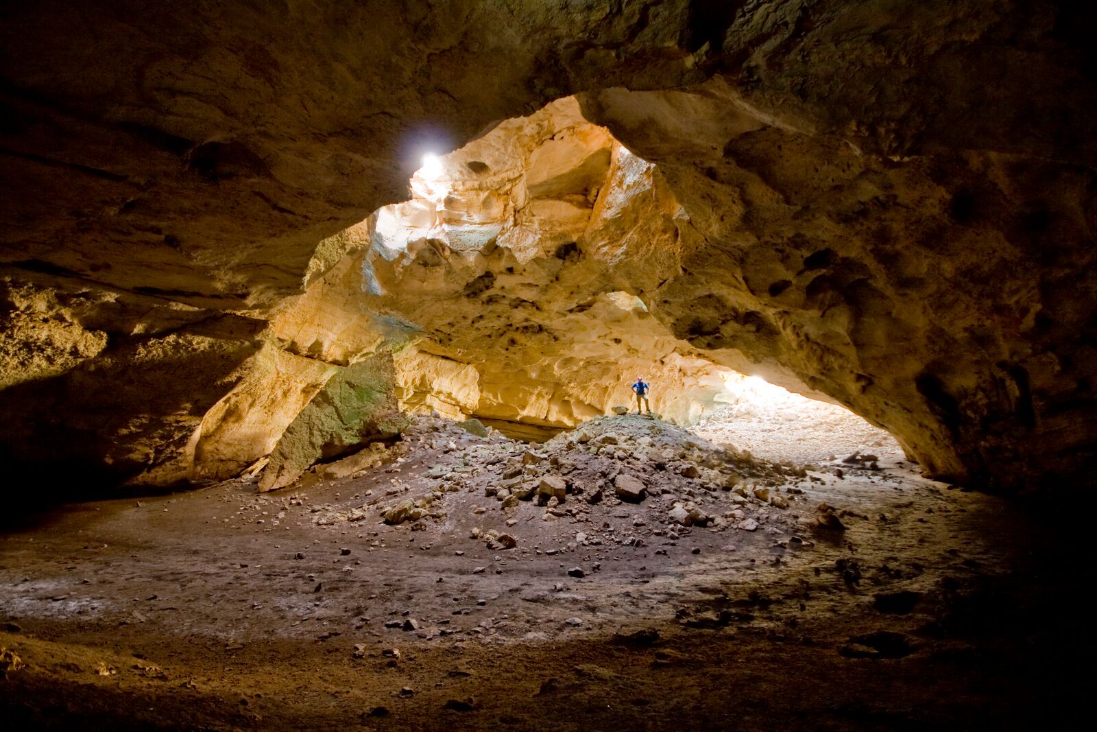 Entrance Room of Whitworth Bat Cave Photo Travis Scott